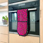 Double Oven Gloves Hot Pink Leopard Print Tiger Stripe, thumbnail 5 of 7