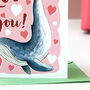 I Whaley Love You Valentine's Card, thumbnail 5 of 8