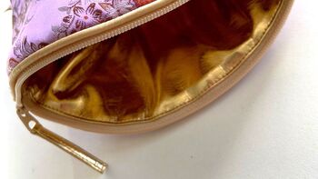 Silk Brocade Lavender Make Up Bag, 6 of 6