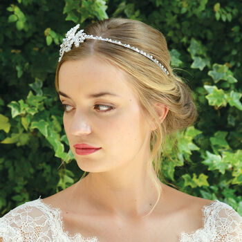 Silver Or Gold Plated Boho Fairytale Bridal Headband, 6 of 12