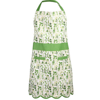 Traditional Scalloped Cotton Baking Apron, 2 of 9