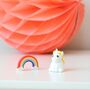 Set Of Two Unicorn And Rainbow Rubbers, thumbnail 3 of 3
