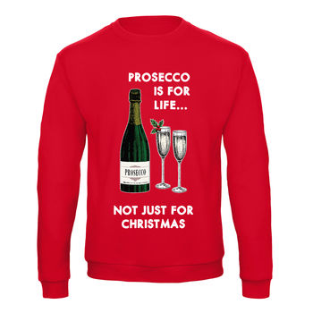 'Prosecco Is For Life' Christmas Jumper, 7 of 10