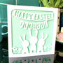 Personalised Bunnies Easter Card, thumbnail 2 of 4