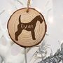 Personalised Dog Silhouette Christmas Tree Decoration, thumbnail 5 of 8