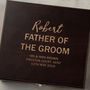 Personalised Father Of The Groom Hip Flask Gift Set, thumbnail 7 of 7