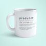Music Producer Definition Mug | Producer Coffee Cup, thumbnail 3 of 3