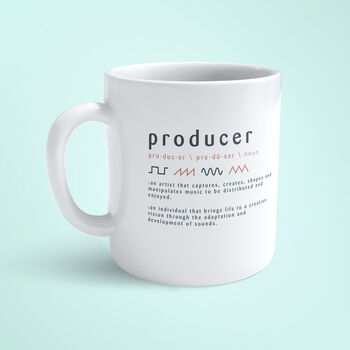 Music Producer Definition Mug | Producer Coffee Cup, 3 of 3