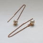 14 Ct Rose Gold Filled Metal And Pearls Jewellery Set, thumbnail 10 of 12