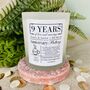 Personalised 9th Pottery Anniversary Meaning Candle, thumbnail 4 of 11
