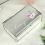 Personalised Floral Mirrored Jewellery Box, thumbnail 4 of 5