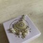 Gold Plated Kundan And Pearl Tikka Headpiece, thumbnail 7 of 7