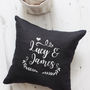 Personalised Cushion With Embroidered Names, thumbnail 3 of 3