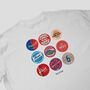 Barcelona Football Beer Mat Oversized T Shirt, thumbnail 3 of 10