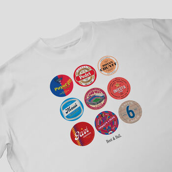 Barcelona Football Beer Mat Oversized T Shirt, 3 of 10