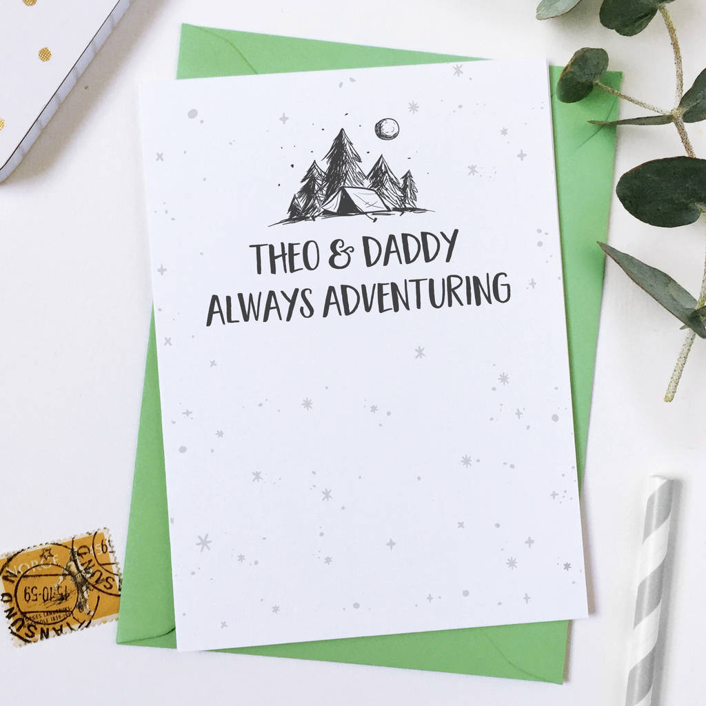 Always Adventuring Personalised Father's Day Card