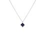 Sterling Silver Pendant Birthstone Necklace September Sapphire, thumbnail 5 of 7
