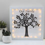 'Our Family' Personalised Family Tree Picture Light, thumbnail 4 of 12