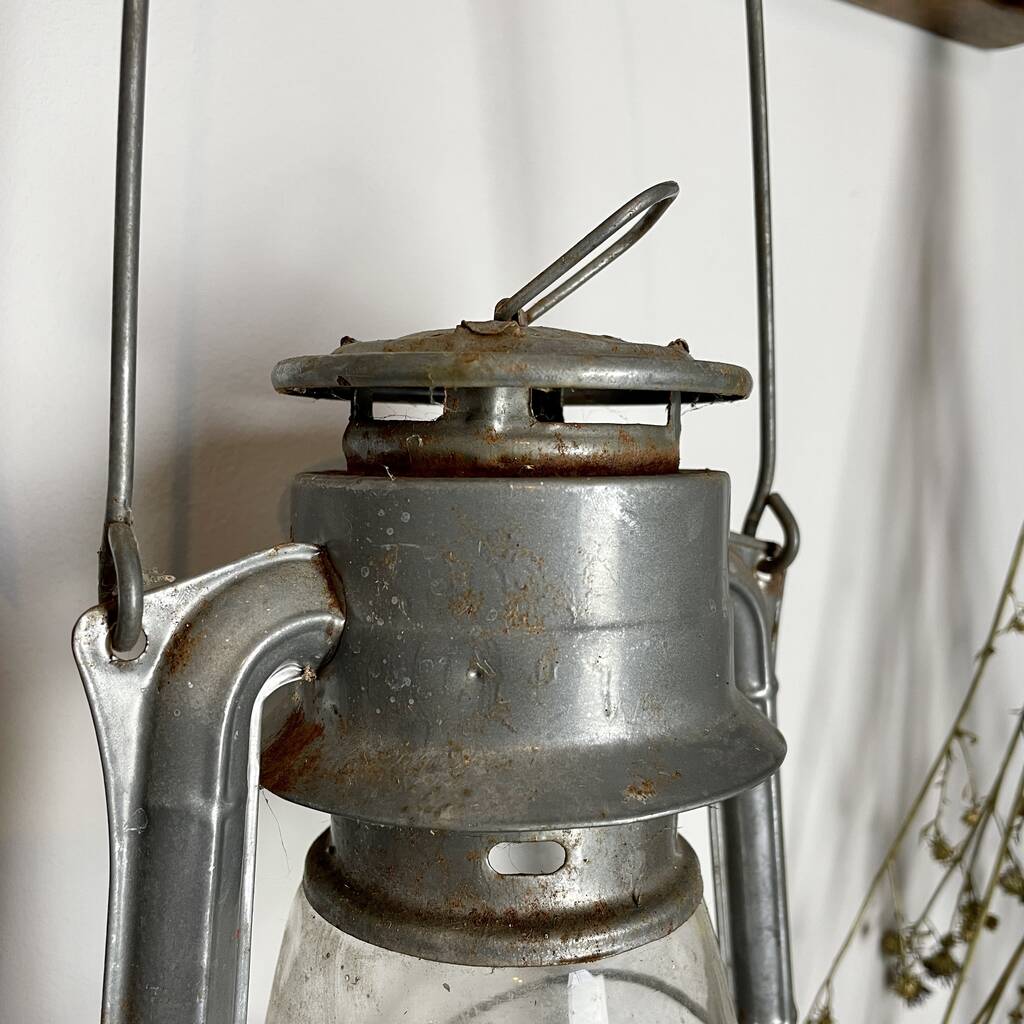 Old Decorative Storm Lamp By Ev Home