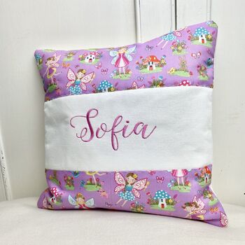 Purple Fairy Name Cushion, 6 of 6