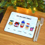 Personalised Condiments Christmas Placemat, thumbnail 1 of 5