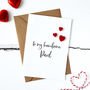 Personalised Valentine's Day Hearts Acrylic Card, thumbnail 3 of 3