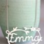 Handmade Silver Decorative Name Necklace, thumbnail 3 of 10