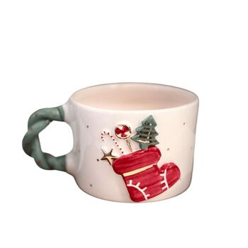 Handmade Festive Stocking Mug, Christmas Mug Gift, 2 of 2