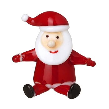 Hand Blown Christmas Tiny Glass Santa, 4 of 4