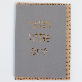 'Hello Little One' Card, 3 of 3