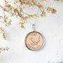 80th Birthday 1945 Farthing Coin Necklace, thumbnail 3 of 12