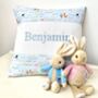 Blue Farmyard Name Cushion, thumbnail 2 of 7