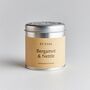 Bergamot And Nettle Scented Tin Candle, thumbnail 2 of 5