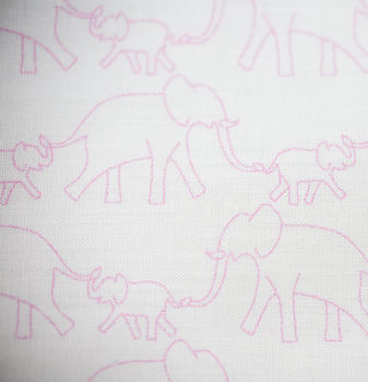 Elephant Print Fitted Cot Sheet, 3 of 3