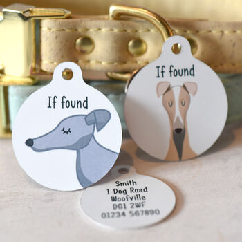 Greyhound/ Whippet Personalised Dog Tag, 9 of 12