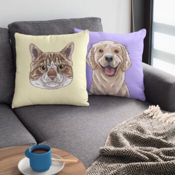 Personalised Pet Portrait Cushion, 6 of 11