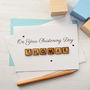 Personalised Christening Wooden Tiles Card, thumbnail 2 of 2