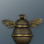 Brass Bumble Bee Door Knocker Heritage Finish, thumbnail 2 of 4