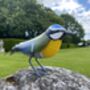 Hand Painted Metal Bluetit, thumbnail 1 of 9