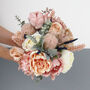 Blush Pink And Peach Bridal Artificial Flower Bouquet, thumbnail 4 of 12