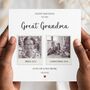 Great Grandmother Photo Birthday Card, Birthday Card From Grandson Or Granddaughter, thumbnail 1 of 3