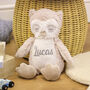 Personalised Owl Teddy Bear Toy Gift For Baby, thumbnail 1 of 8