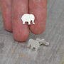 Personalised Elephant Cufflinks In Sterling Silver, thumbnail 2 of 4