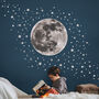 Moon And Stars Fabric Wall Sticker, thumbnail 1 of 6