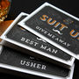 'Suit Up' Best Man / Usher / Give Me Away Card, thumbnail 3 of 4