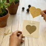 Plant A Heart Seed Paper Card Set In Red, Gold And Pink, thumbnail 6 of 12