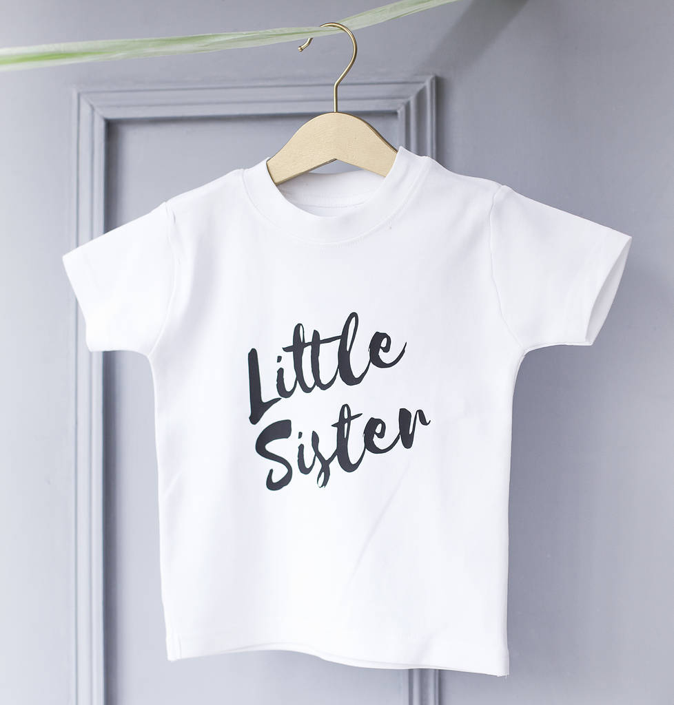 Little Sister Personalised T Shirt, 1 of 7