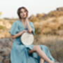 Linen Maxi Wrap Dress | Bridesmaid And Special Occasion Dress, thumbnail 4 of 12