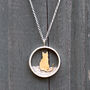Gold Cat Necklace, thumbnail 1 of 2