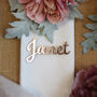 Rose Gold Acrylic Name Place Table Settings, thumbnail 8 of 12
